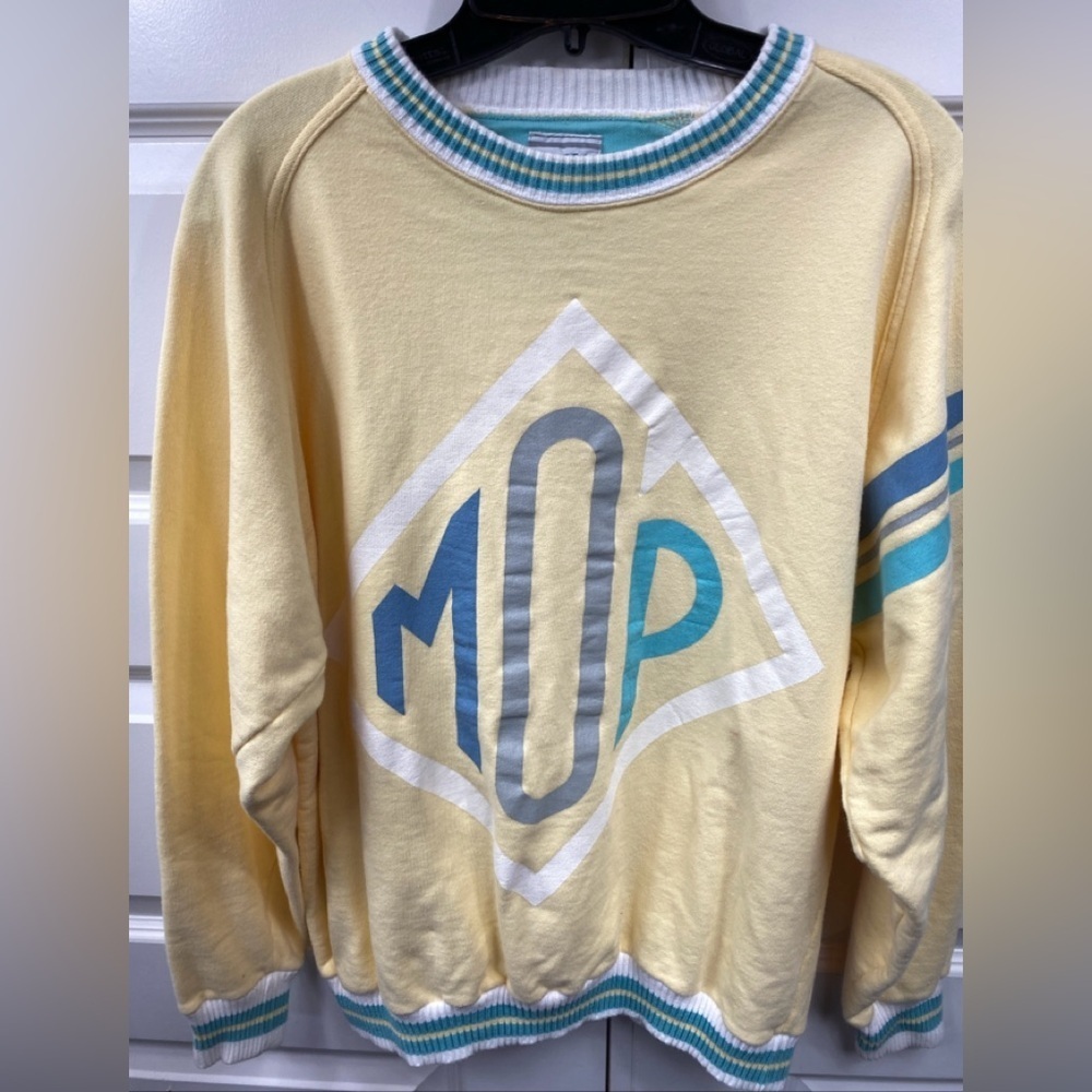 Marc O'Polo Crewneck Long sleeve MOP Cotton Men’s MEDIUM YELLOW RETRO COLLEGE